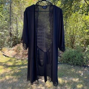 Black lace Kimono
